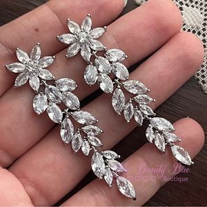 Blooming Crystal Flower Earrings